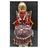 Vintage Eugene Doll Co Full Sized Girl Rocking Cha