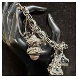 Silver 800 Etruscan Revival Style Rose Quartz Lapi