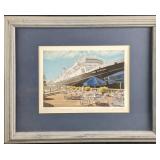 Framed Art Print Of Mallory Dock, Key West