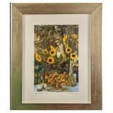Framed Etta Jean Juge Flowers & Wine In Chile Phot