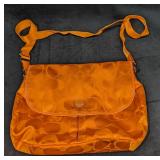 Orange Coach Messenger Nylon Bag