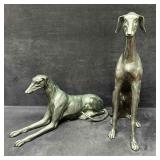 Whippet Greyhound Dog Metal Art Sculpture Statue S