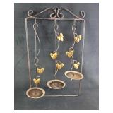 Metal 3 Tier Candle Wall Mount