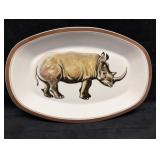 Mottahedeh Rhino Transferware Platter
