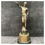 After Marius Jean Antonin Mercie Style David Bronz