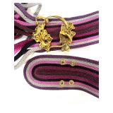 Purple Shades Belt & Gold Colored Belt Buckle
