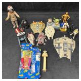 Star Wars Mixed Lot Figures Vehicles & PEZ Dispens
