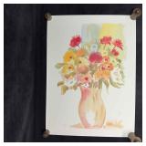 Flowers at Play Seriolithograph Tina Smith Signed