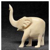 Small Hand Carved Bone Elephant