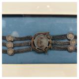 Gaucho Tooled Leather Belt Argentina Silver Coins