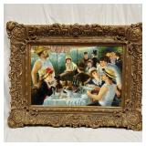 Hand Painted Lunch Boating Party In Style of Renoi