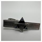 Sterling Silver North American Aviation Tie Clip B