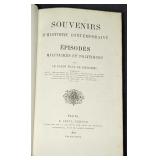 1864 Souvenirs D'Histoire Contemporaine Hardcover