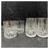Group of Seven Cut Crystal Tumblers and Cordial Gl