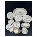 Old Ivory Syracuse China Floral Dinnerware Service