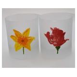 2 DartingtonDouble Old Fashioned Frosted Flower G