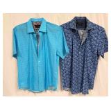 2PC Bugatchi Blue Shaped Fit Men