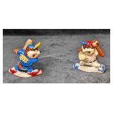 Tasmanian Devil Ceramic Salt and Pepper Shakers
