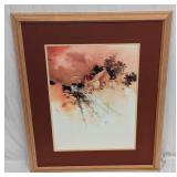 Framed Michael Atkinson Watercolor Print