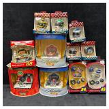 Hot Wheels Holiday and NASCAR Ornament Lot Eleven