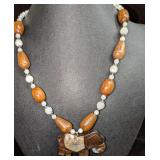 Vintage Lee Sands Elephant Pendant Necklace