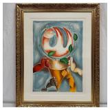 Alexandra Nechita Brave in the Attempt Framed Lith
