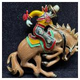 Bob Mackie Bronco Billy Brooch Bucking Enamel Hors