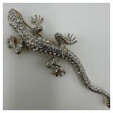 Carolee Limited Edition 1993 Rhinestone Lizard Bro