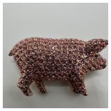 Carolee Limited Edition 1995 Rhinestone Pig Brooch