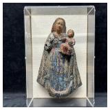 Ecuadorian Hand Carved Wooden Santos Religious Fig