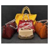 Yellow and Brown Womens Leather Fashion Bag Collec