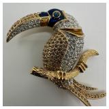 Carolee Limited Edition 1997 Toucan Rhinestone Bro