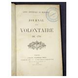 1888 Journal D'un Volontaire De 1791 Hardcover