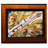Michael Hall 'Violin' Original Acrylic on Canvas