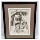 Framed Print 'Fresh Conch' 1979 Potter's Cay, Nass