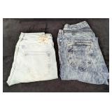 2 Pairs Of True Religion Relaxed Skinny Men's Size