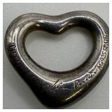 Tiffany Elsa Peretti Mini Small Open Heart Pendant