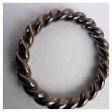 Pandora Twisted Rope Ring Sterling Silver Size 6.5