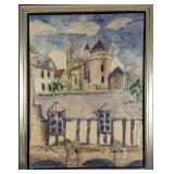 Framed LE Charles R Davies Duggin's Perch Print On