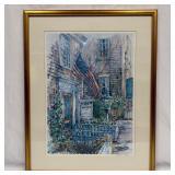 William Welch Signed Print Woodbox Inn Nantucket P