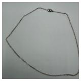 925 Sterling Silver Open Link Rolo Buoy Style Chai