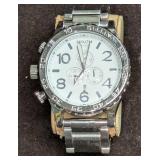 Men's Nixon 51-30 Chronograph - Chrome & White