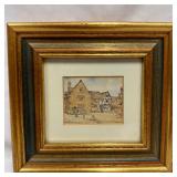 Miniature Broadway Hotel Art Print Framed