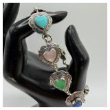 Quoc Turquoise QTC 925 Sterling Silver Multi-Stone