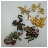 Kirks Folly Fantasy Lamp Frog Fairies Costume Jewe
