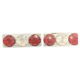 2 Vintage Signal Stat #1653Y4 Trailer Tail Lights
