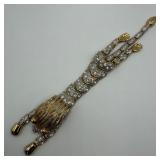 Encrusted Rhinestone Articulated Big Cat Lion Shou