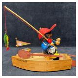 Steinbach Fisherman Musical Automaton Rowboat Hand