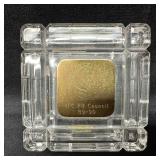 UCF Gerity Lead Crystal 24 Karat Gold Plated Squar