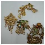 Kirks Folly Fantasy Brooch Collection Ship of Drea